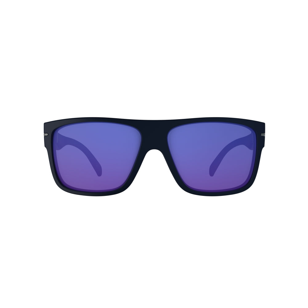 Óculos de Sol HB Would Matte Black D. Blue Chrome
