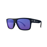 Óculos de Sol HB Would Matte Black D. Blue / Blue Chrome - Lente 6,0 cm