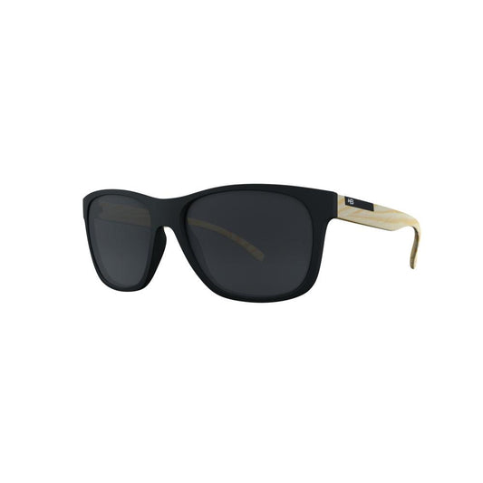 Óculos de Sol HB Underground Retangular Matte Black/Wood Polarized Gray - Solar - TAM 57 mm - Loja HB