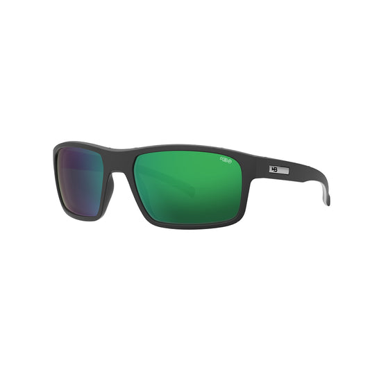 Óculos de Sol HB OVERKILL MATTE BLACK GREEN CHROME POL GLASS