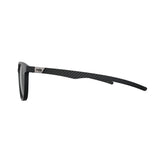 Óculos de Grau HB Duotech 0253 Clip On Matte Black Carbon Fiber/ Gray Polarized Lente 4,9 Cm