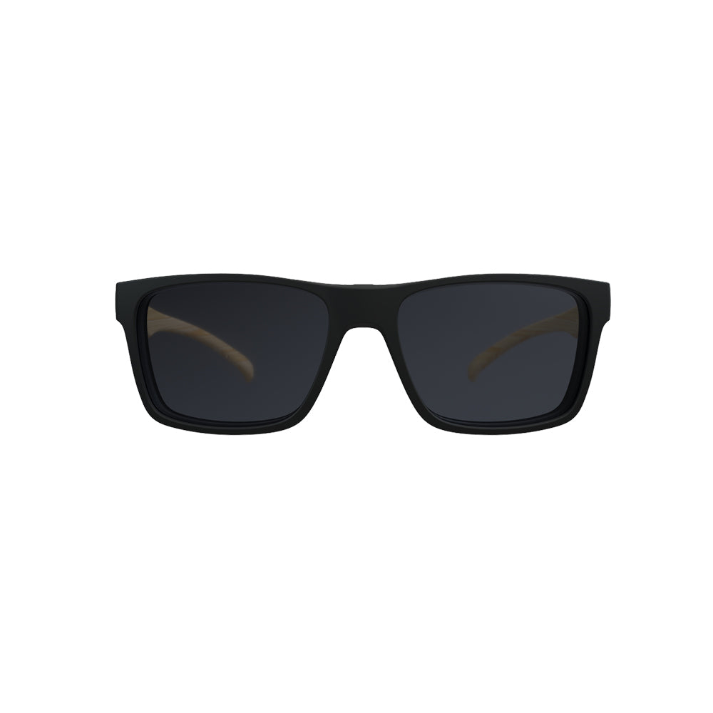Óculos de Grau HB Polytech 0339 Clip On Matte Black Wood/ Gray Polarized Lente 5,3 Cm - Loja HB