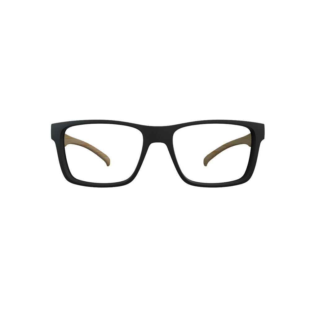 Óculos de Grau HB Polytech 0339 Clip On Matte Black Wood/ Gray Polarized Lente 5,3 Cm - Loja HB