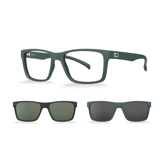 Óculos de Grau HB Switch 0339 M Military Green P Solid Green G15/ Gray
