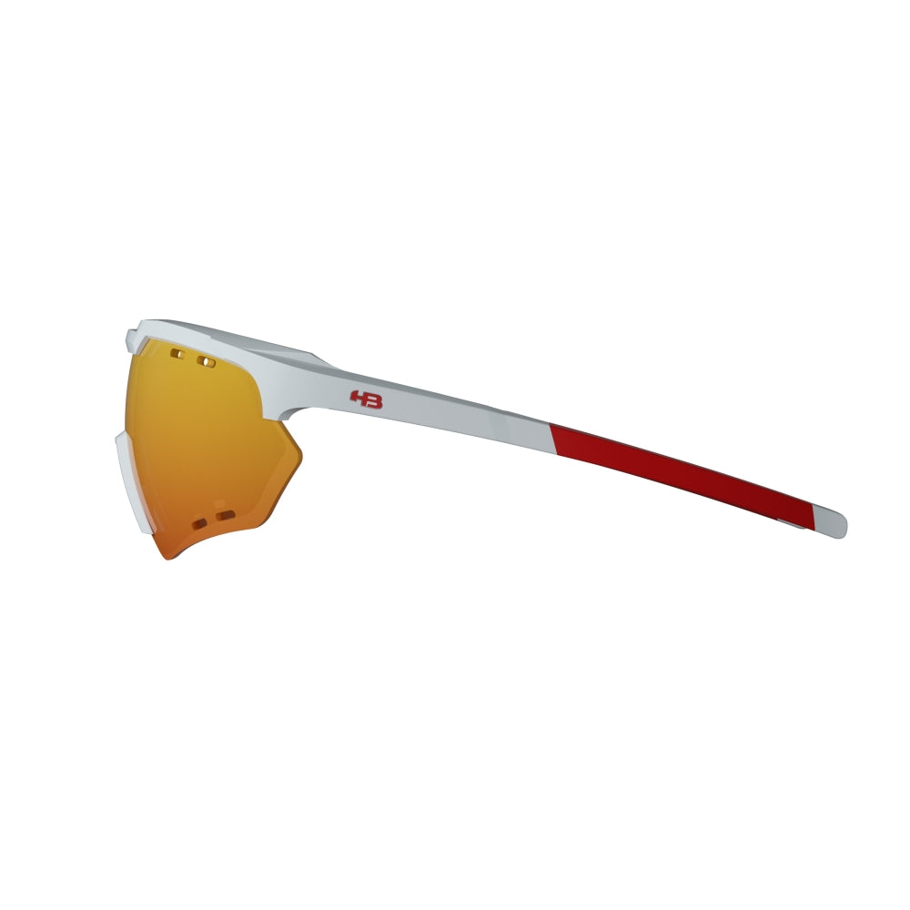 Óculos de Sol HB Shield Compac R Pealerd White Multi Red