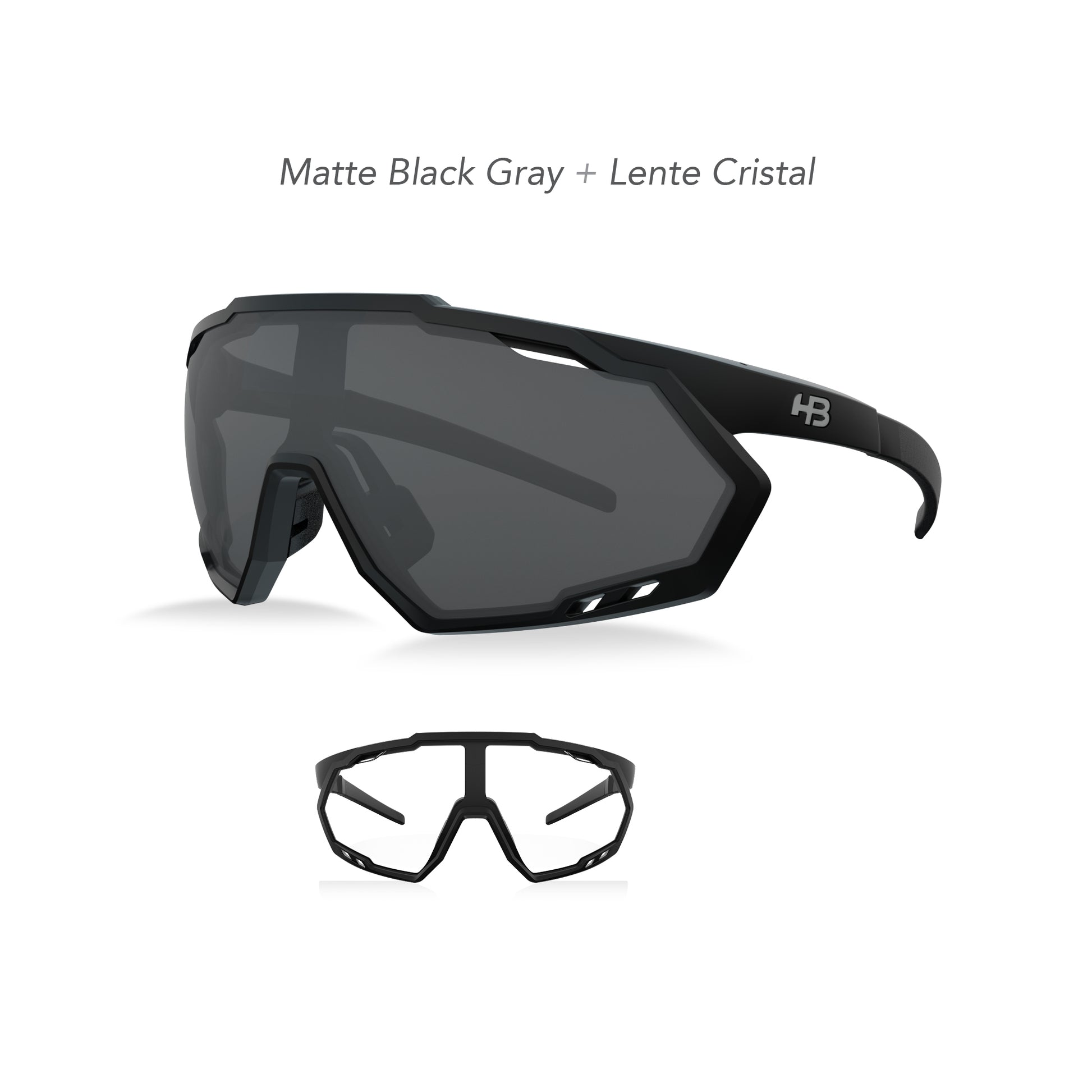 OC HB SPIN MATTE BLACK GRAY, CRISTAL