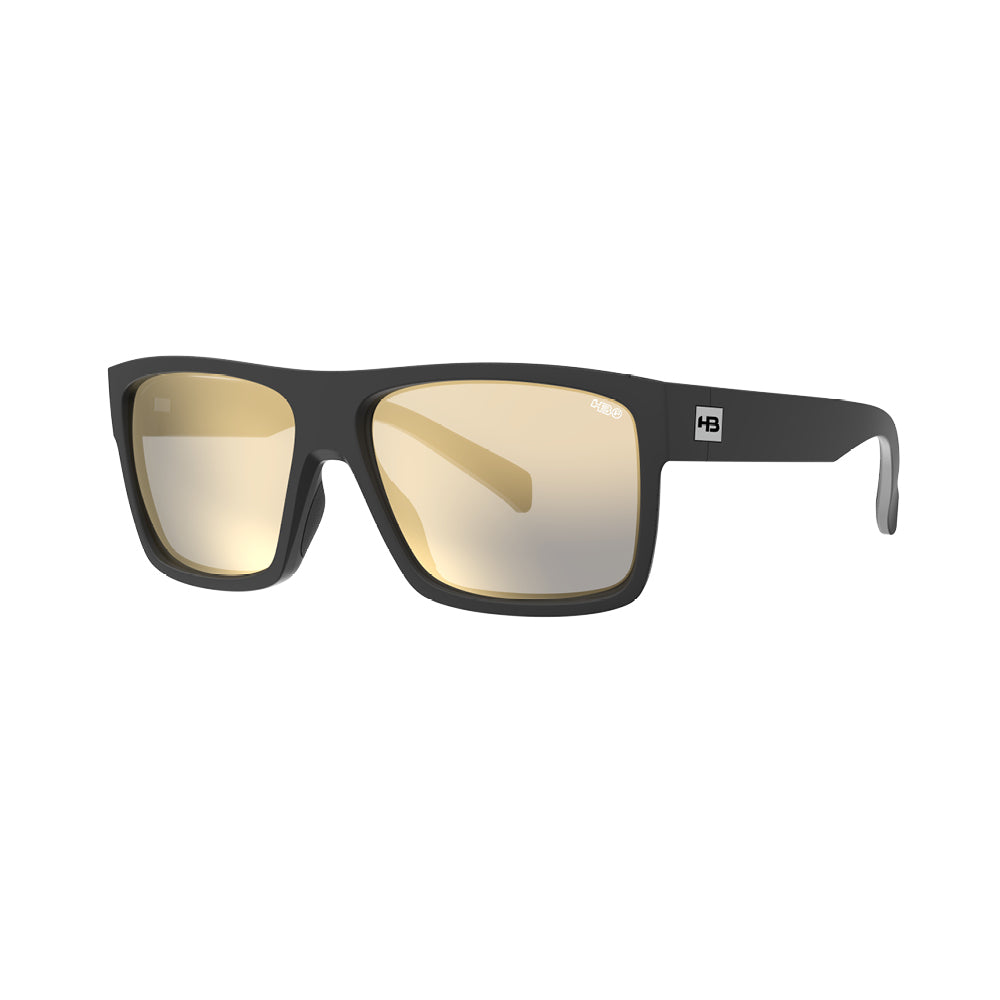 Óculos de Sol HB Would 2.0 Matte Black Gold Polarized Glass