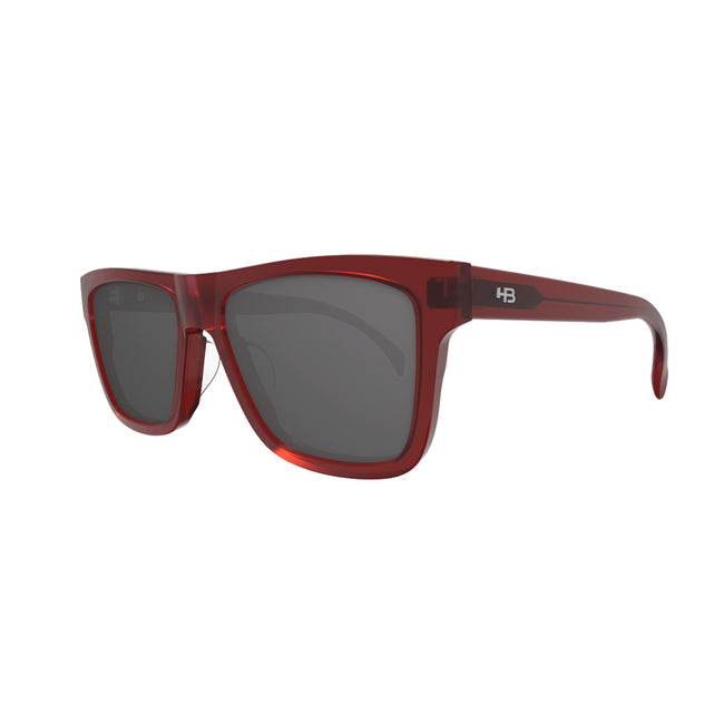 Óculos de Sol HB T-Drop Matte Red/ Gray Lente 5,5 cm