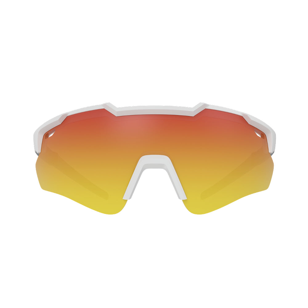 HB Shield Evo 2.0 Matte P. White/ Matte Red Chrome - Solar - TAM 153 mm