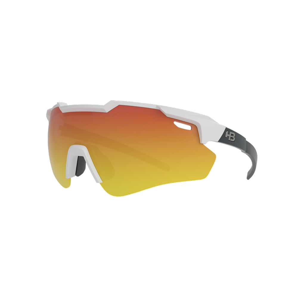 Óculos de Sol HB Shield EVO 2.0 Matte P White/ Matte Graphite Red