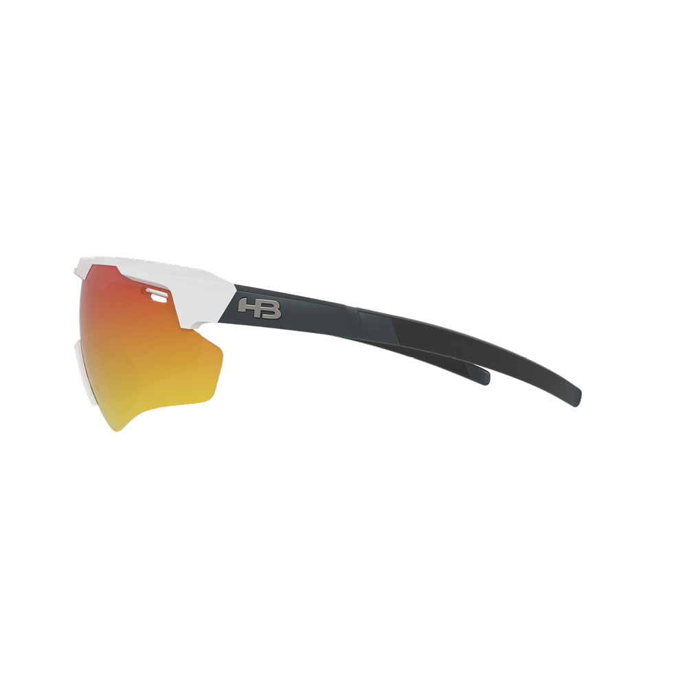 HB Shield Evo 2.0 Matte P. White/ Matte Red Chrome - Solar - TAM 153 mm