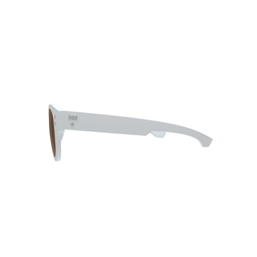 Óculos de Sol HB Mavericks Matte P. White/ Brown