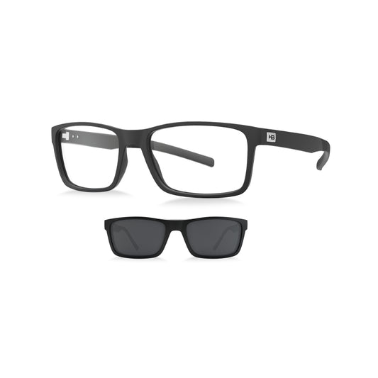 Óculos de Grau HB Switch 0426 Clip on Matte Black/ Polarized Gray