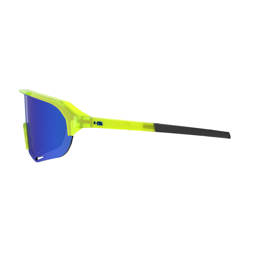 Óculos de Sol HB EDGE R Neon Yellow / Blue Chrome