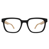 Armação de Grau HB 0449 Matte Black Wood - Lente 5,2 cm