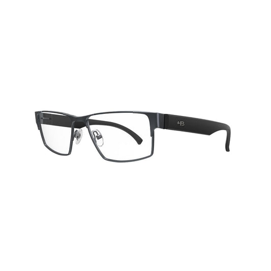 Óculos de Grau HB Duotech 0462 Retangular Matte Graphite/ Matte Black - Grau - TAM 53 mm - Loja HB