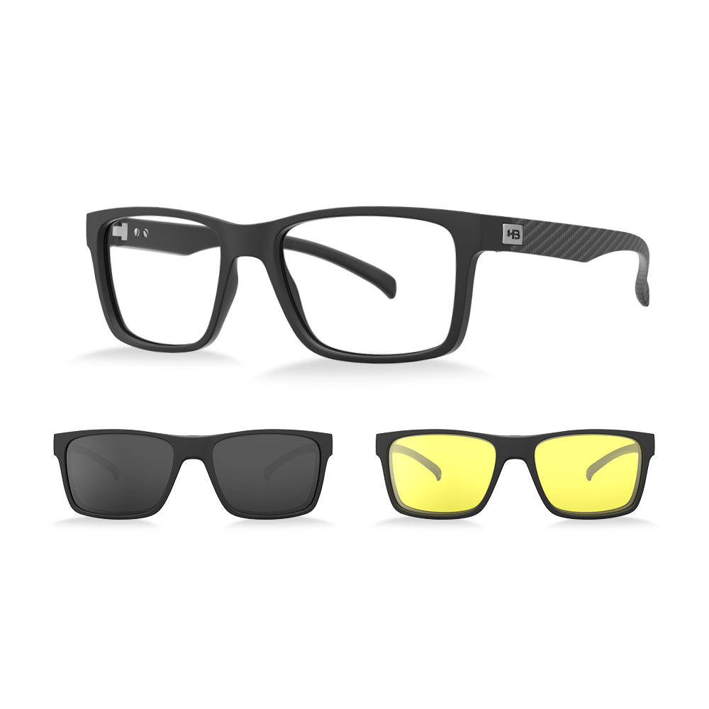 Óculos de Grau HB  Switch 0472 carbon fiber M print Gray/Nigth Drive