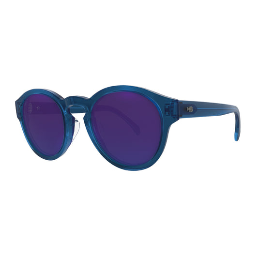 Óculos HB Buzz M Naval Blue/ Blue Chrome - Lente 4,9 cm - Loja HB