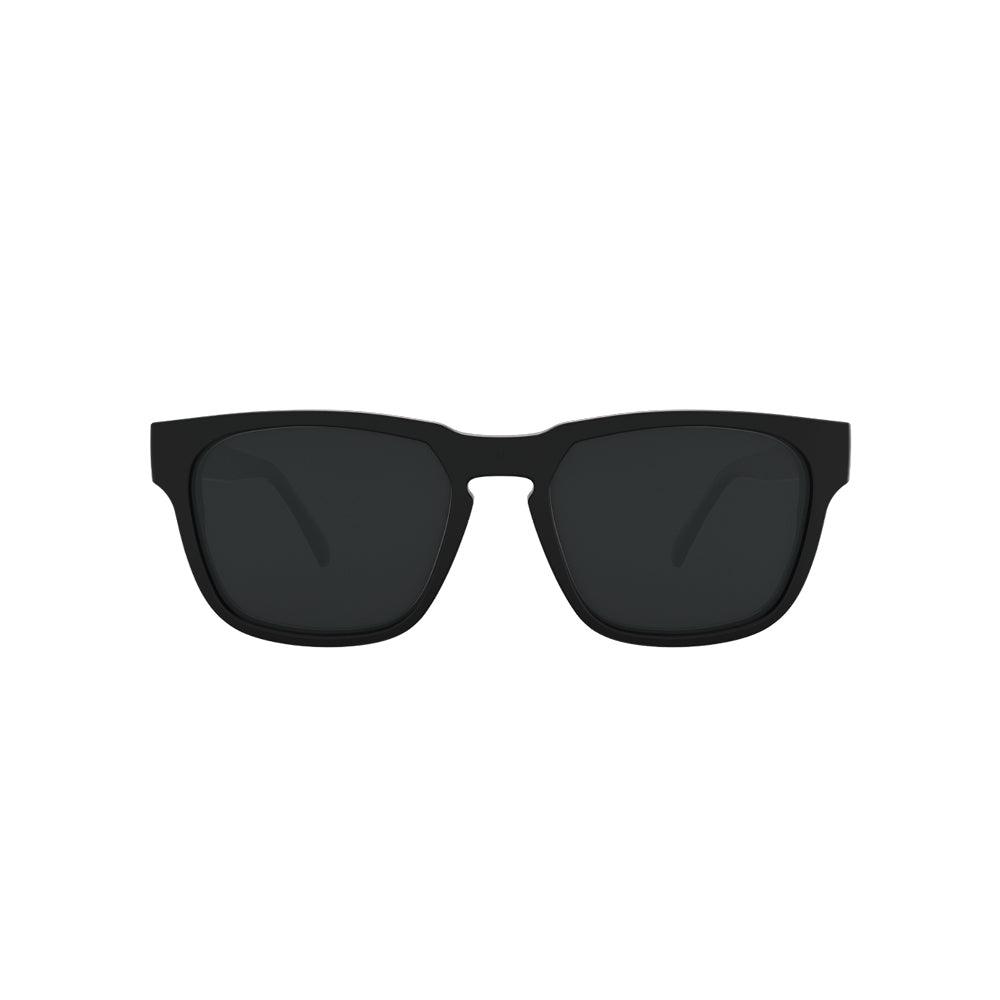 Óculos de Sol HB Lead Retangular Matte Black Gray - Solar - TAM 53 mm - Loja HB