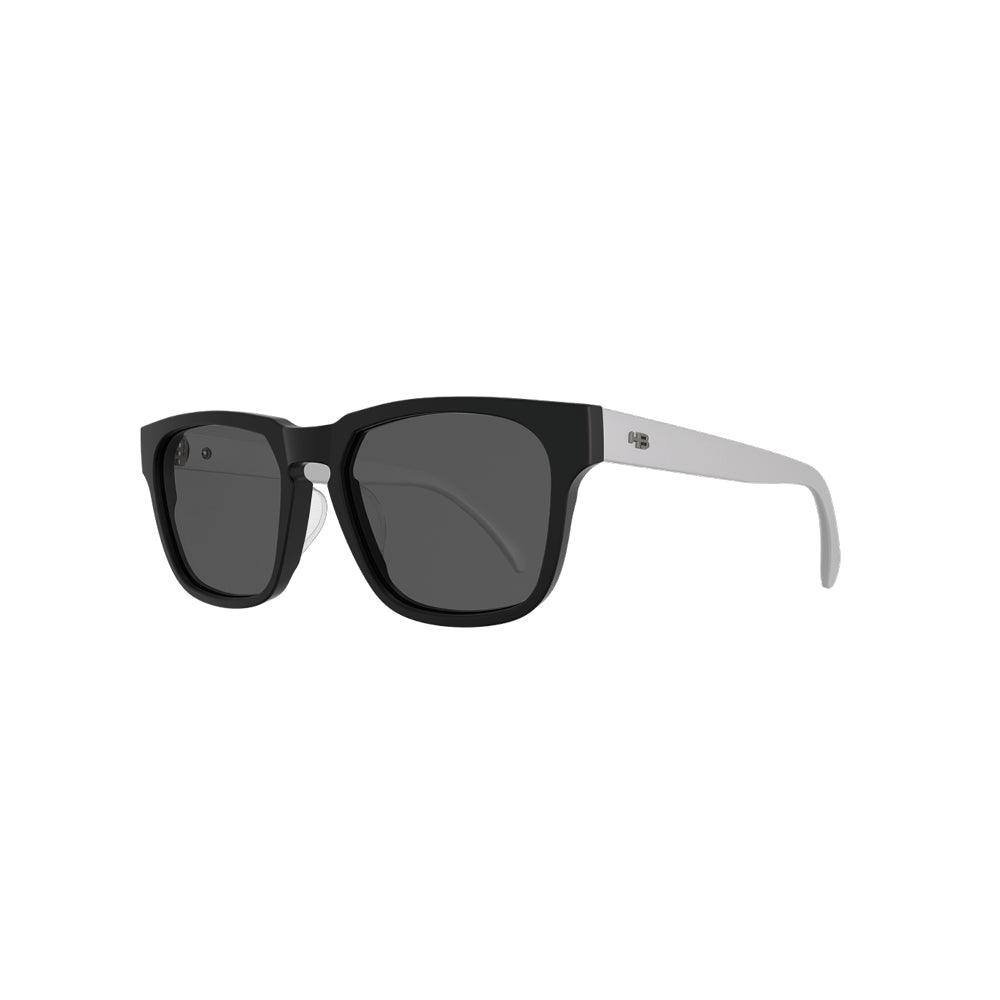 Óculos de Sol HB Lead Retangular Matte Black/ White Silver - Solar - TAM 53 mm - Loja HB