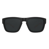 Óculos de Sol HB H-Bold Retangular Matte Black/Dark Wood Polarized Gray - TAM 55 mm - Loja HB