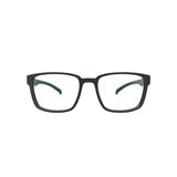 Óculos de Grau HB 0490 Retangular Matte Graphite/ Green - Grau - TAM 55 mm - Loja HB