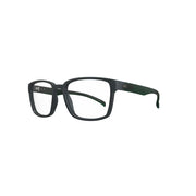 Óculos de Grau HB 0490 Retangular Matte Graphite/ Green - Grau - TAM 55 mm