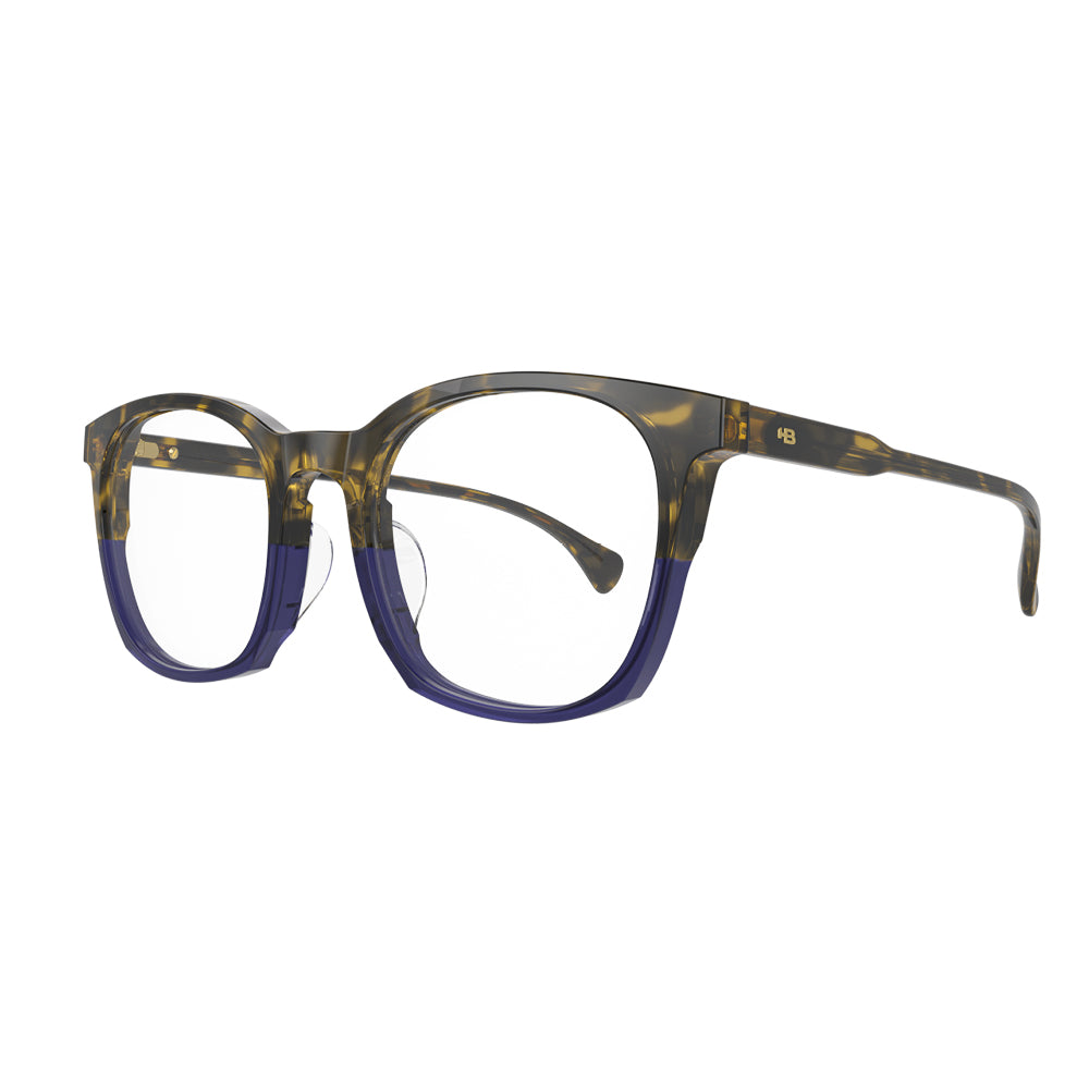 Armação HB Ecobloc 0494 Gradiente Classical Havana Blue - Lente 5,0 cm - Loja HB