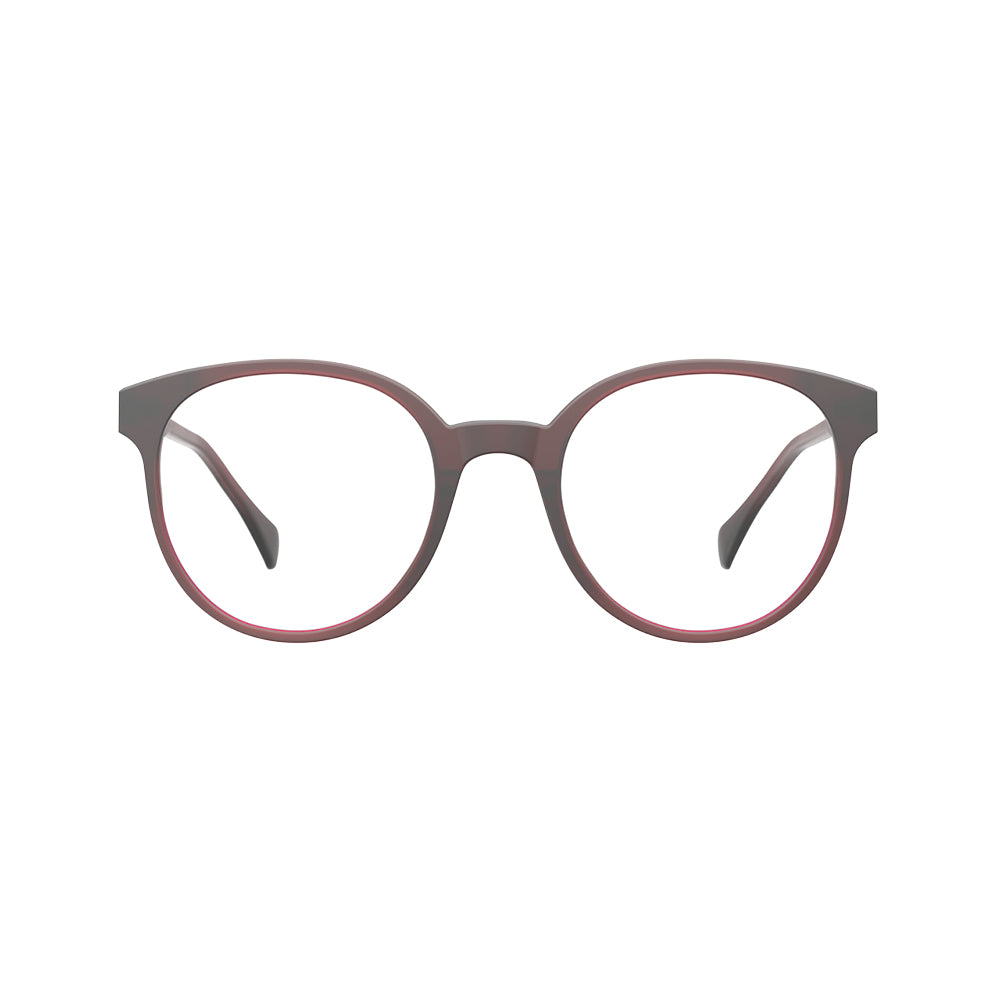 Óculos de Grau HB Ecobloc 0503 Redondo Matte Blood