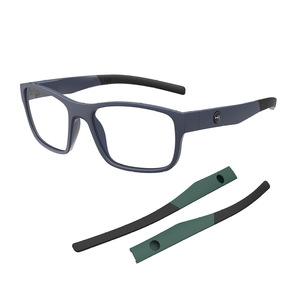 Óculos de Grau HB Troca Haste Polytech 0513 Matte Navy + H M Mili G