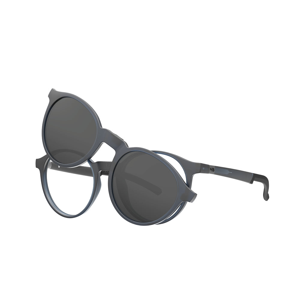 Óculos de Grau HB Switch 0526 Clip on Marine on Night Polarized Gray