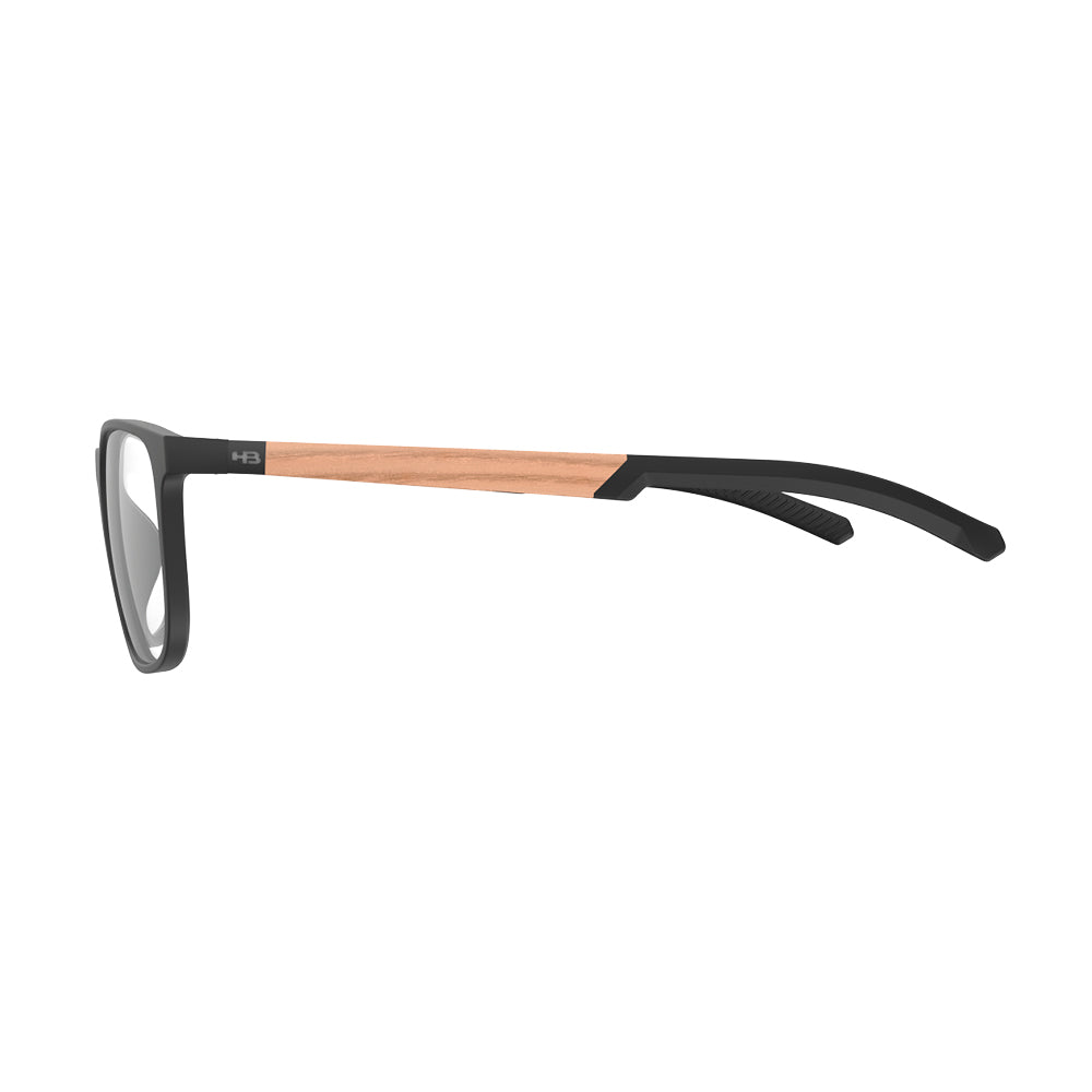 Óculos de Grau HB Ductenium 0529 M Black/Wood Demo
