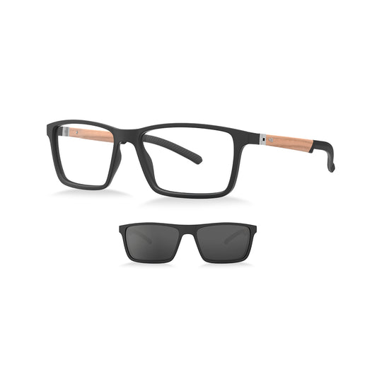 Óculos de Grau HB Switch 0531 M Dark Wood Polarized Gray
