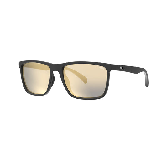 Óculos de Sol HB ICONIC MATTE BLACK GOLD POL GLASS