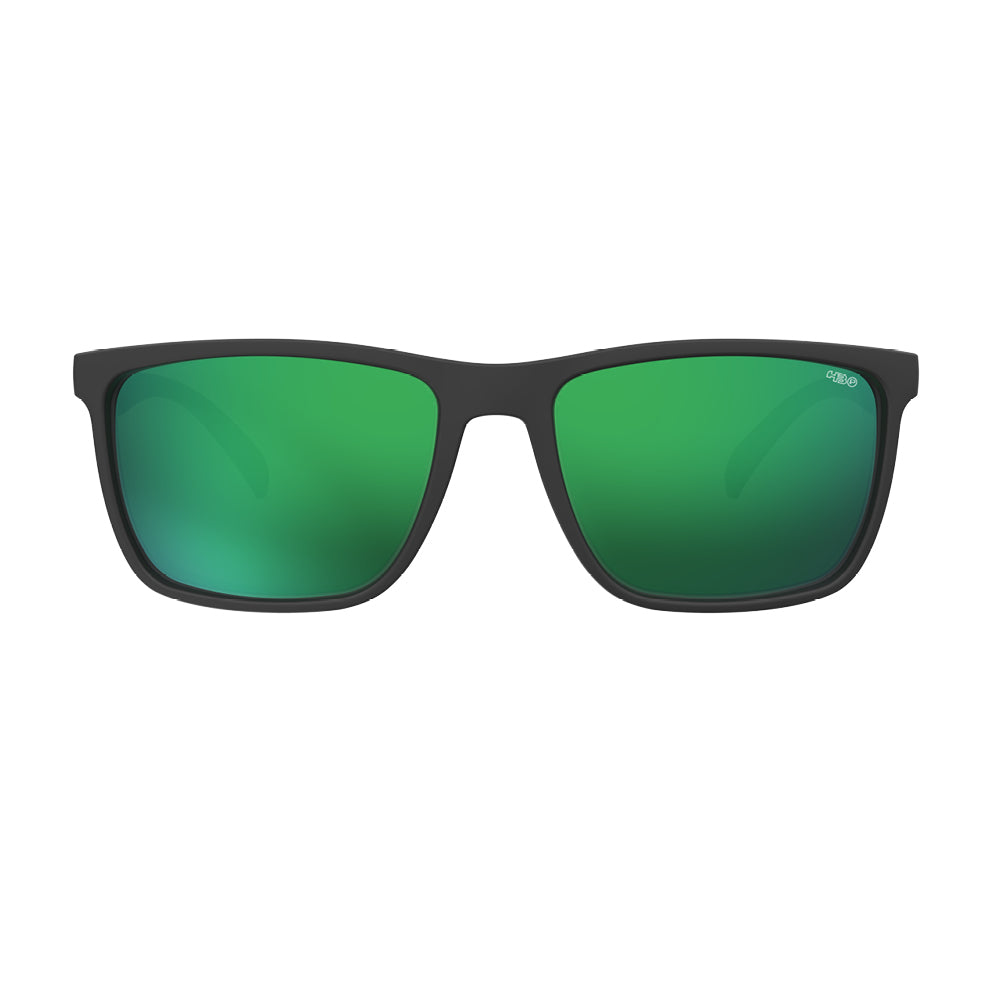 Óculos de Sol HB ICONIC MATTE BLACK GREEN CHROME POL GLASS