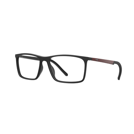 Óculos de Grau HB Polytech 0560 Matte Black/ red Print Carbon Fiber