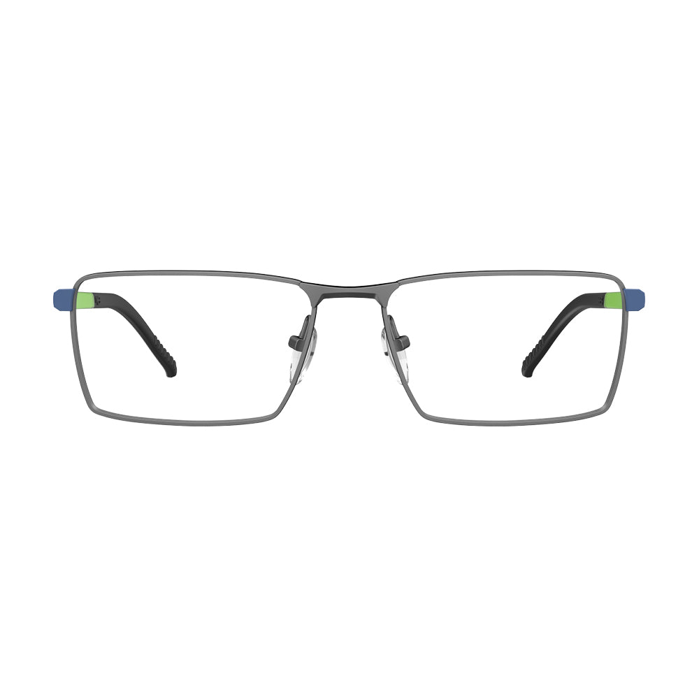Óculos de grau HB Duotech 0571 Matte Chrome/ Ocean Blue/ Lucky Green