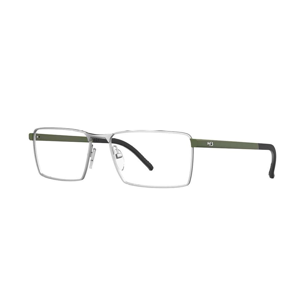 Óculos de Grau HB Duotech 0571 M Nickel/ M Solid Dark Green