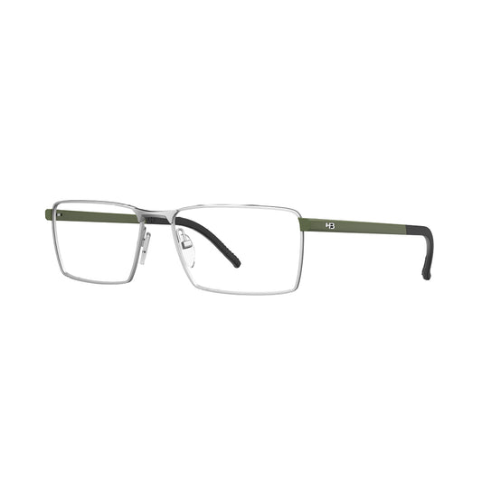 Óculos de Grau HB Duotech 0571 M Nickel/ M Solid Dark Green