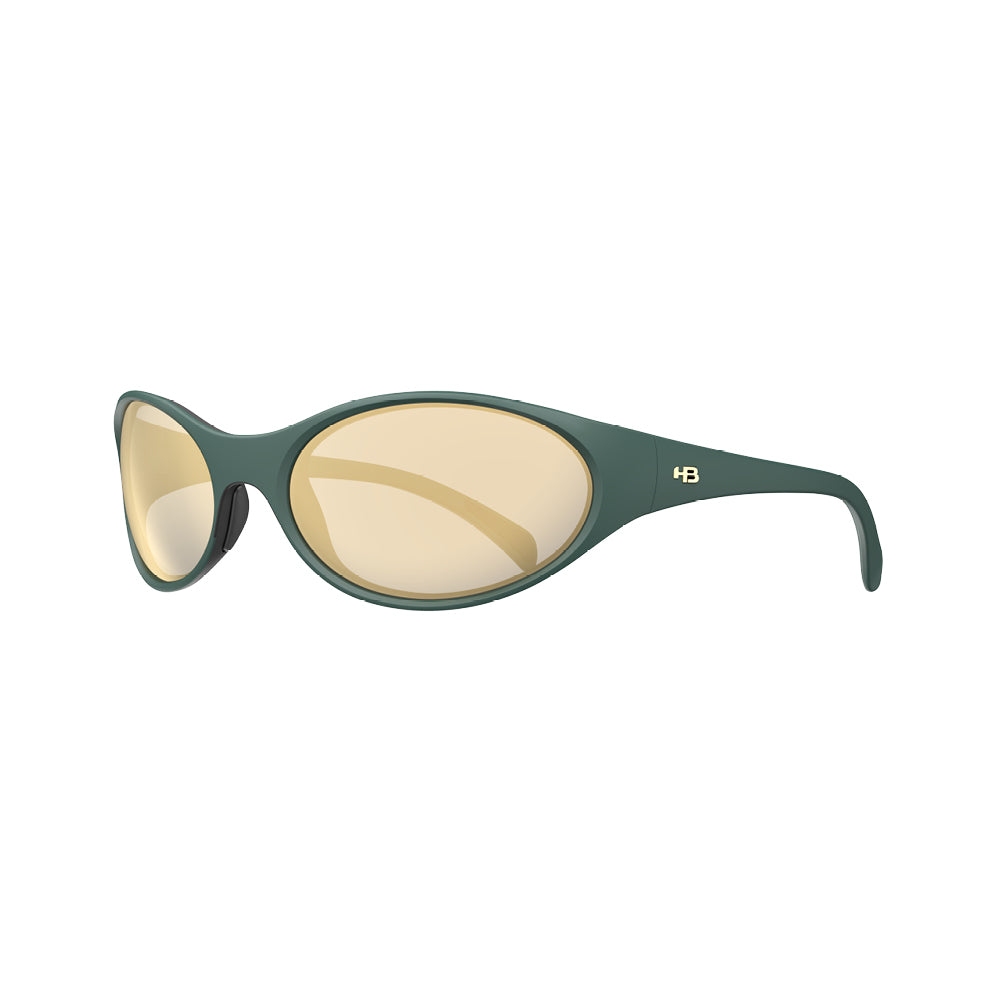 Óculos de Sol HB Aliens Return M Militay Green Gold Chrome