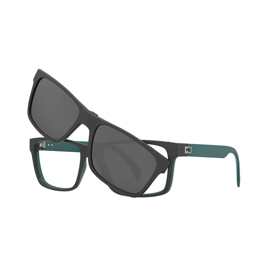 Óculos de Grau HB Switch Mag 0590 Clip on MB On Land GR/ M D AQ Polarized Gray