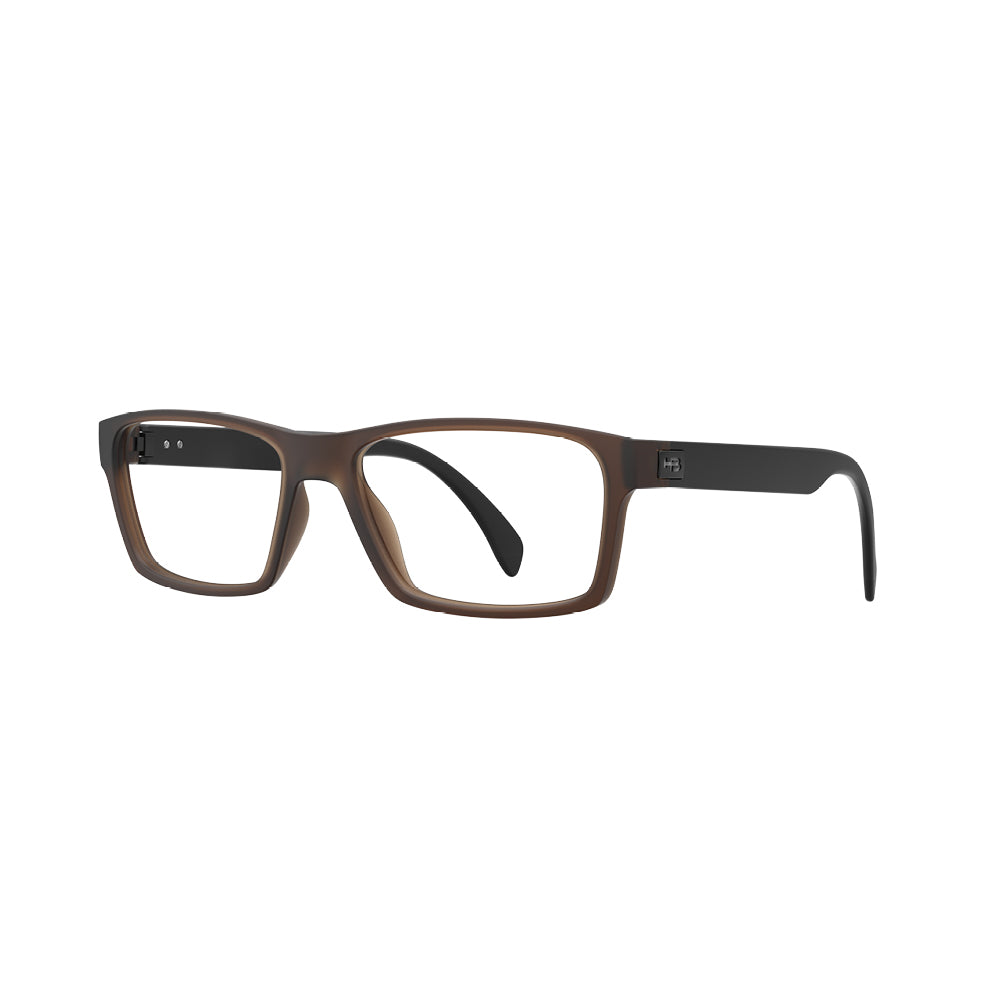 Óculos de Grau HB Polytech 0595 MAGTAG Matte Clear Coffe Matte Black / DEMO