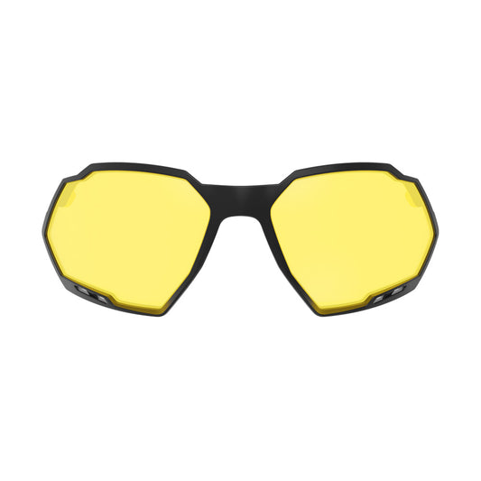 Clip On para Óculos de Sol HB Rush - Matte Black Yellow