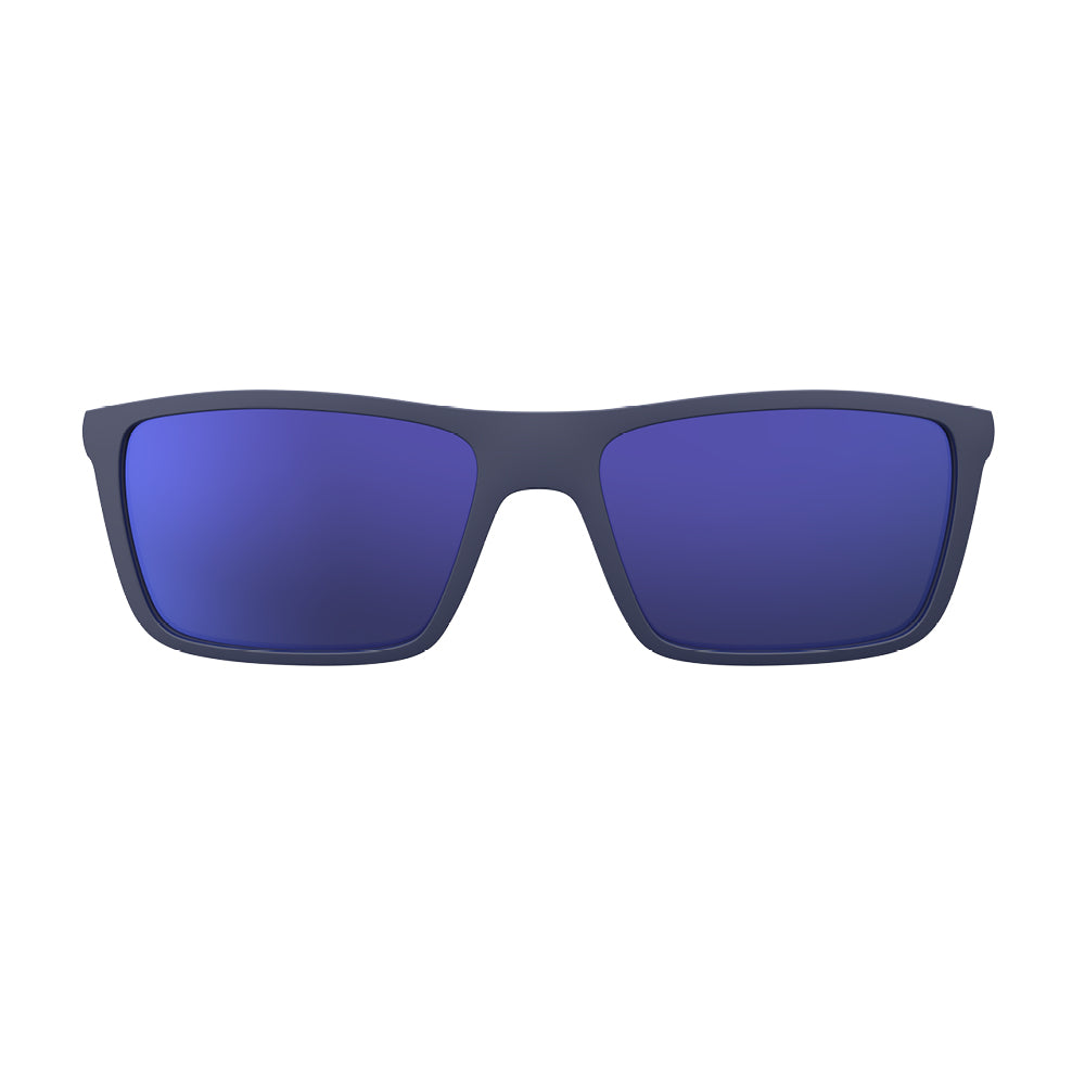 Clip On para Óculos de Grau HB Switch 0379 Matte Navy Polarized Blue Chrome