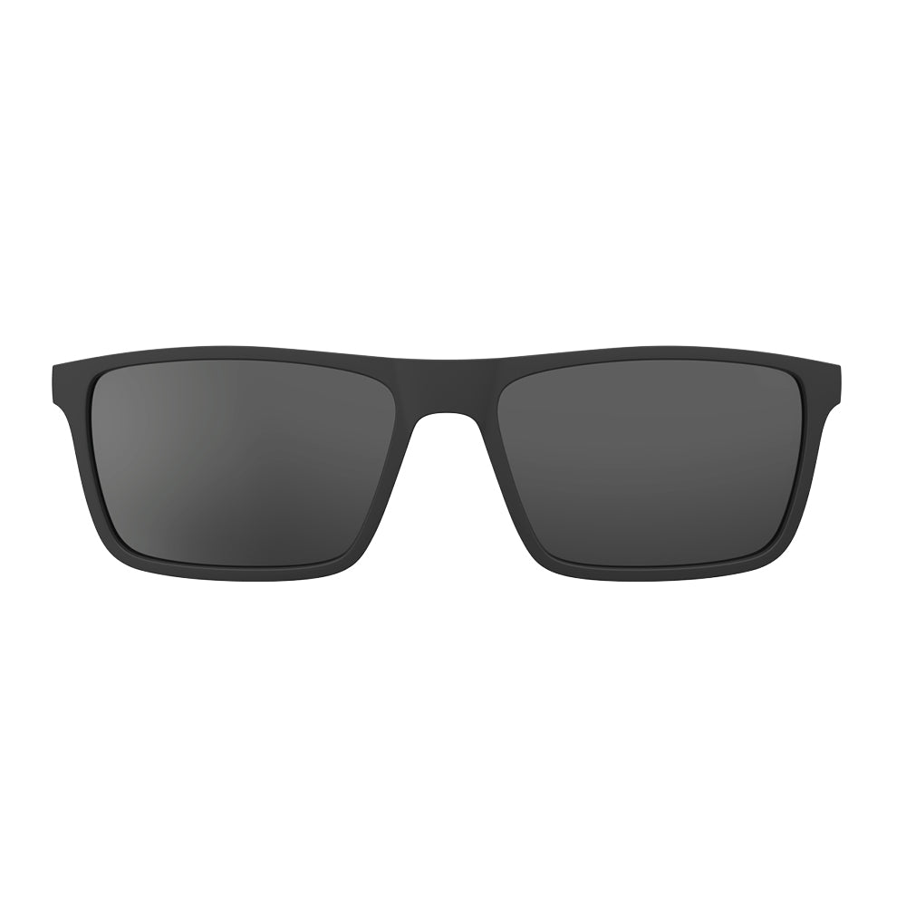 Clip On para Óculos de Grau HB Switch 0531 Matte Black Polarized Gray