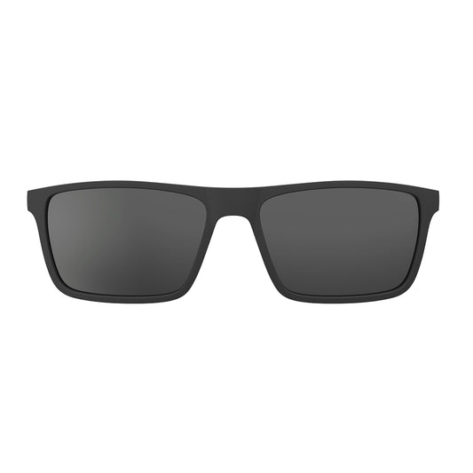 Clip On para Óculos de Grau HB Switch 0531 Matte Black Polarized Gray