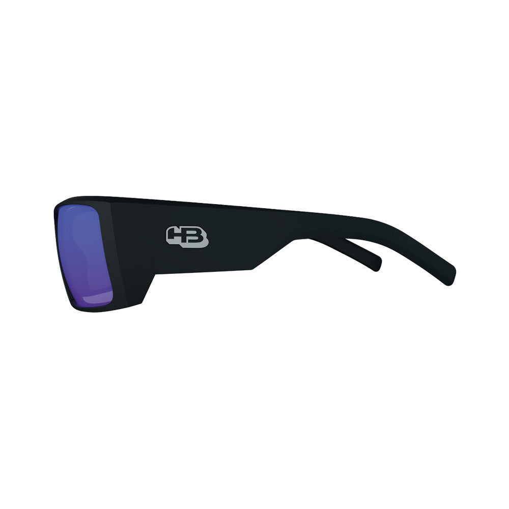 Óculos de Sol HB Rocker 2.0 Matte Black/ Blue Chrome Unico - Loja HB
