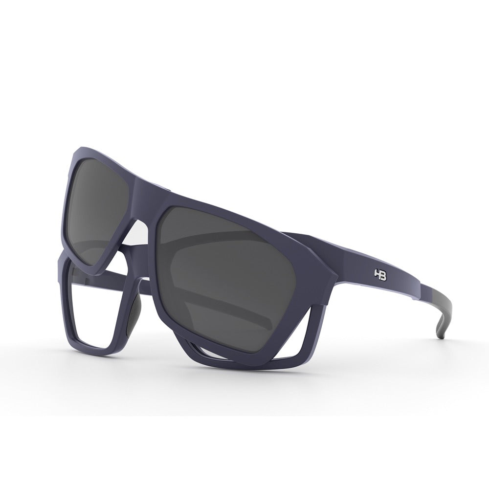 Óculos de Grau HB Switch 0401 Matte Navy/ Silver Polarizado Lente 5,3 cm - Loja HB