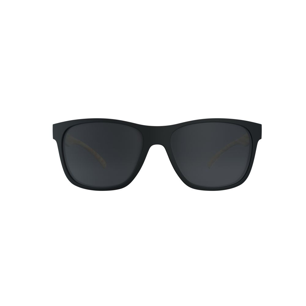 Óculos de Sol HB Underground Matte Black Wood Polarized Gray