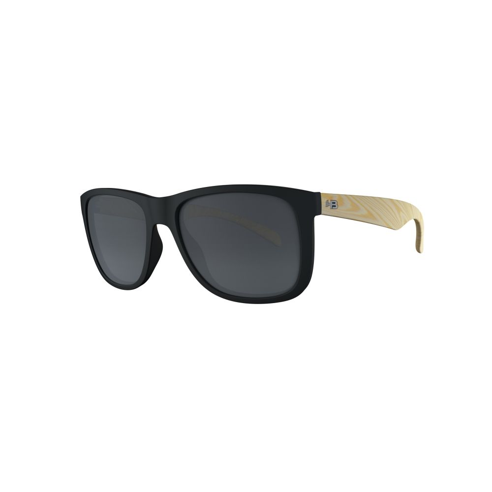 Óculos de Sol HB Ozzie Matte Black Wood Polarized Gray
